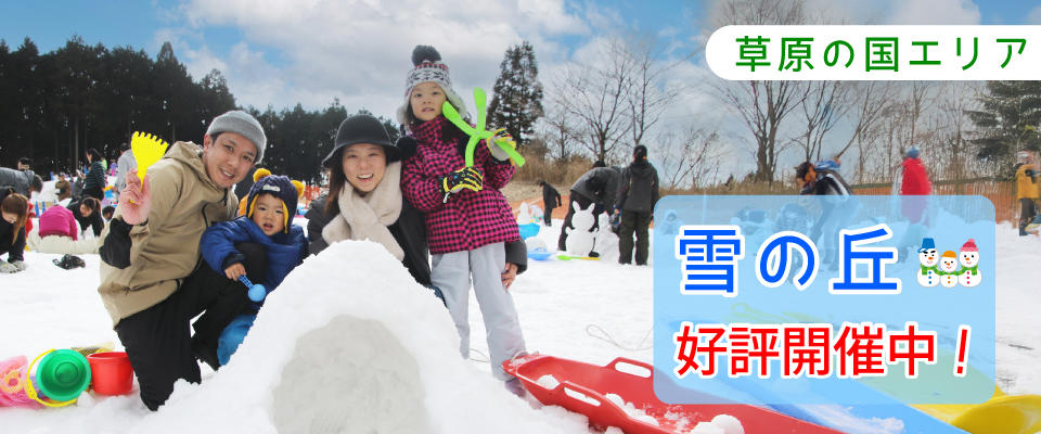 雪の丘好評開催中